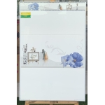 Gạch ốp tường 30x60 hoa màu xanh