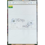Gạch ốp tường trang trí 30x60 in tranh hoa có len