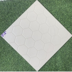 Gạch 40x40 lát sân vườn đá trắng hoa văn ô lục giác