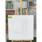 Gạch bóng kiếng 60x60 đá marble trắng vân nâu