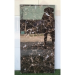 Gạch 600x1200 bóng kiếng nhập khẩu đá marble đen có vân