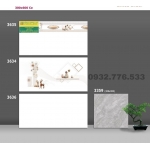 Bộ gạch 30x60 màu trắng ốp tường