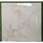 Gạch lát nền Ấn Độ 80x80 đá bóng kiếng màu trắng vân đá nâu loang tự nhiên