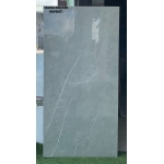 Gạch giá rẻ tại TPHCM 60x120 màu xám vân trắng bóng kiếng Ấn Độ