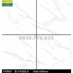 Gạch 100x100 màu trắng vân mây ốp nền nhà