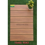 Gạch 15x60 màu nâu đậm mã 9543