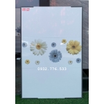 Gạch 30x60 màu trắng họa tiết hoa cúc giá rẻ