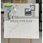 Gạch 40x80 đá bóng kiếng ốp tường phòng khách