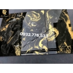 Gạch 60x120 màu đen vân vàng khắc kim