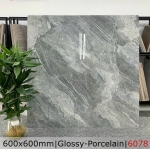 Gạch 60x60 đá bóng kiếng màu xám sang trọng 6078