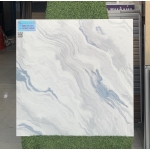 Gạch 60x60 họa tiết gợn sóng màu xanh trắng