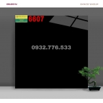 Gạch 60x60 màu đen đá bóng kiếng không hoa văn mã 6607