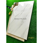 Gạch 80x120 bóng kiếng màu trắng sọc ốp phòng ngủ