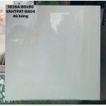 Gạch 80x80 màu trắng trơn ốp lát mặt tiền - trang trí