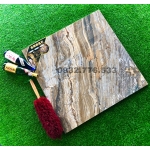 Gạch 80x80 đá khắc kim ốp lát mặt tiền