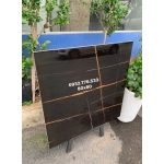 Gạch ốp lát 80x80 màu đen vân cam hàng bóng 
