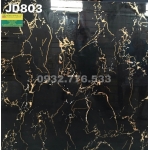 Gạch 80x80 màu đen vân chớp cam mã JD803