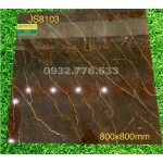 Gạch 80x80 màu nâu vân rạn nứt bóng kiếng mã JS8103