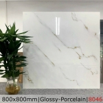 Gạch 80x80 màu trắng bóng mã 8046 