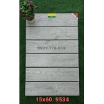 Gạch giả gỗ màu xám 15x60 mã 9534