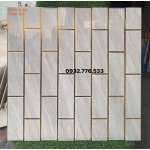 Gạch trang trí màu đẹp 60x60 nhũ vàng ánh kim tại quận 6