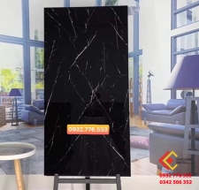 Gạch bóng kiếng 60x120 nhập khẩu đá đen vân trắng