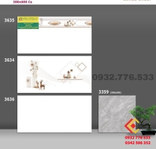 Bộ gạch 30x60 màu trắng ốp tường