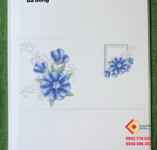 Gạch ốp tường đá bóng 40x80 màu trắng trang trí tại quận 6