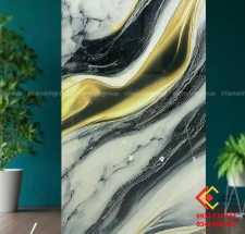 Gạch khổ lớn 60x120 màu vàng đen hàng nhập khẩu Trung Quốc sang trọng