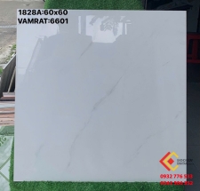 Gạch 60x60 đá bóng kiếng granite màu trắng vân mây giá tốt