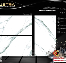 Gạch nhập khẩu Ấn Độ 80x160 màu trắng vân mây đá bóng kiếng tại Thủ Đức