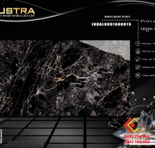 Gạch khổ lớn 80x160 màu đen vân vàng đất  hàng ẤN Độ LUSTRA tinh tế sang trọng