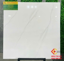 Gạch 80x80 màu trắng nhạt vân khói nhẹ cao cấp vn thạch bàn quận 5