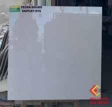 GẠCH LÁT NỀN 80X80 TRẮNG KEM VÂN ĐÁ BÓNG KIẾNG VIỆT NAM