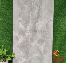 Gạch ốp lát khổ lớn màu xám xi măng bóng kiếng 600x1200 mã 3020 tại quận 2