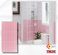 Gạch trang trí ốp tường 30x60 bề mặt mờ màu hồng sang xịn