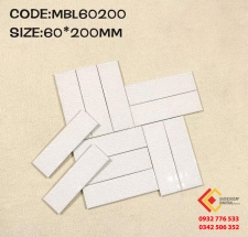 Gạch nhập khẩu giá tốt 60x200 vân rạn nứt màu trắng mã 60200
