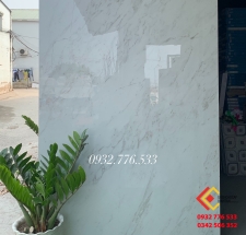 Gạch trang trí khổ lớn ốp lát 120x180 vân đá sọc màu trắng 