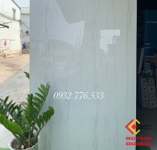 Gạch cao cấp chính hãng 120x180 khổ lớn màu trắng vân mây nhẹ hàng Ấn Độ