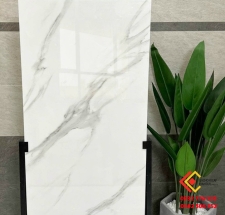 Gạch 60x120 hàng nhập Ấn Độ màu trắng vân xám nhẹ tại quận 1