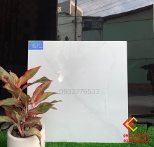 Gạch 60x60 đá bóng kiếng màu trắng