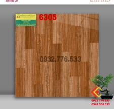 Gạch 60x60 giả gỗ sáng bóng siêu xinh mã 6305