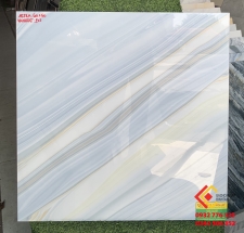 Gạch 60x60 màu trắng vân xanh nhạt tại Ninh Bình