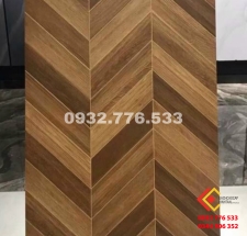 Gạch giả gỗ màu nâu 60x120 lát nền phòng khách