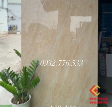 Gạch siêu bóng màu vàng kem đá 120x180 Mafia Begin hàng nhập