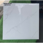 Gạch 60x60 đá bóng kiếng màu trắng vân xám hàng Việt Nam cao cấp